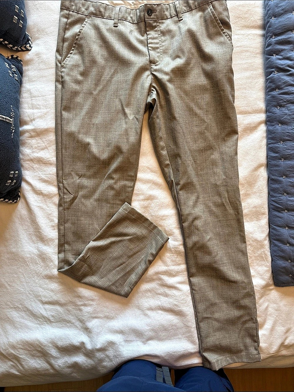 Banana Republic Aiden Fit Straight Leg Wool Blend Pants Size 34